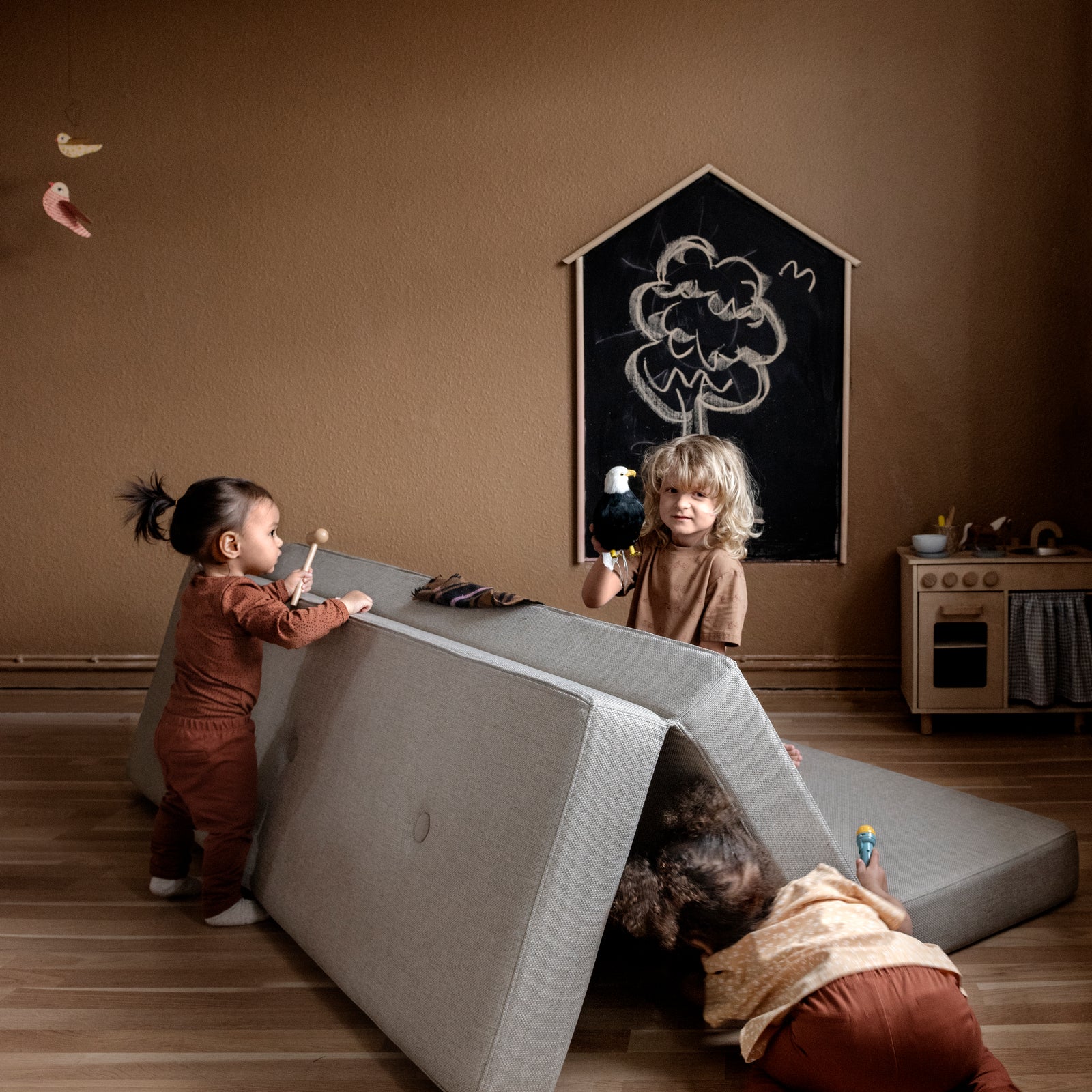 By KlipKlap KK 3 Fold 180 cm Sand m. Sand