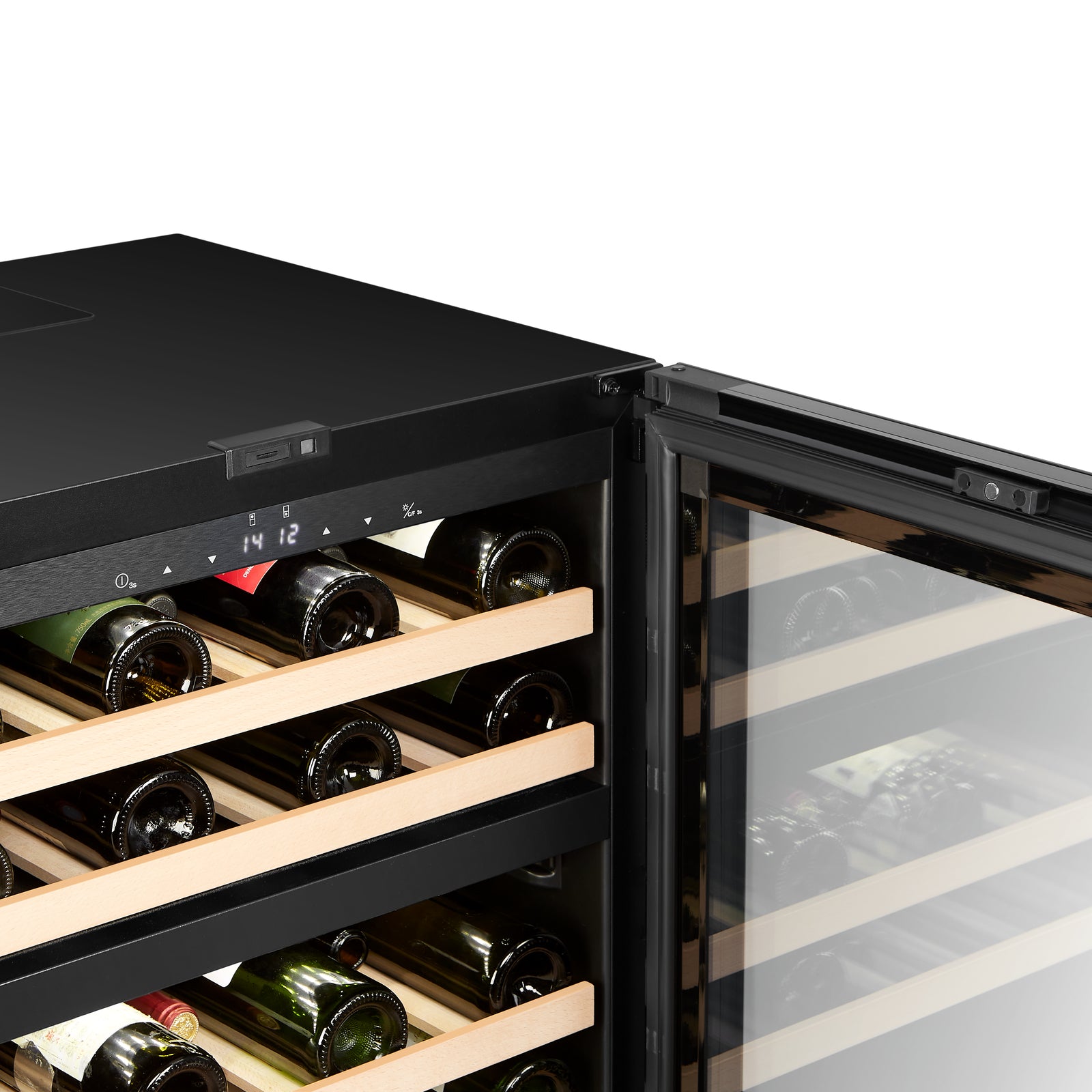 Witt Wine WU6082T2-2B39 integroitava viinikaappi, musta