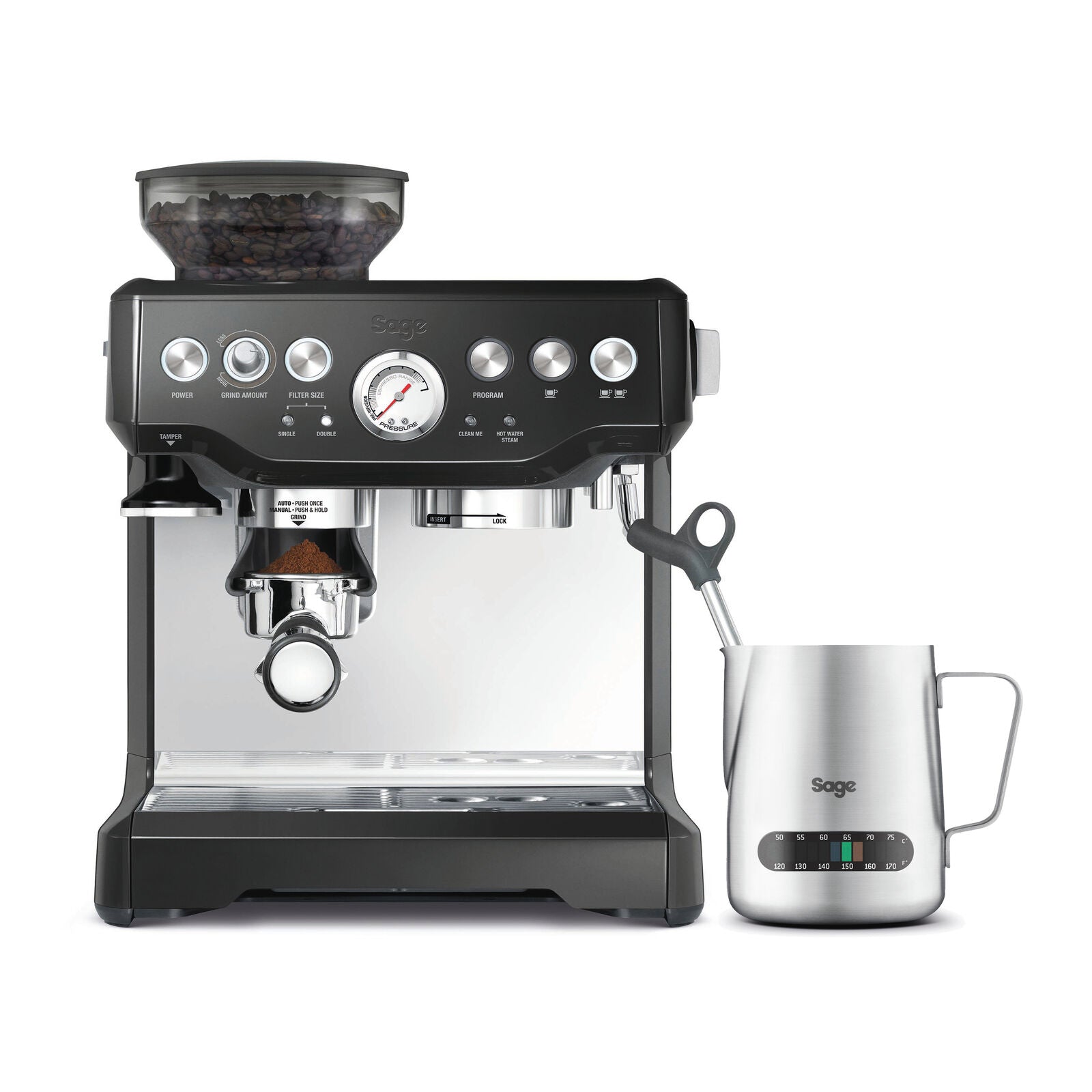 Sage SES 875 BKS Espressomaskine Sort Sesam
