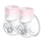 Momcozy S12 Pro Dobbeltpakke Bærbar Brystpumpe Rosa