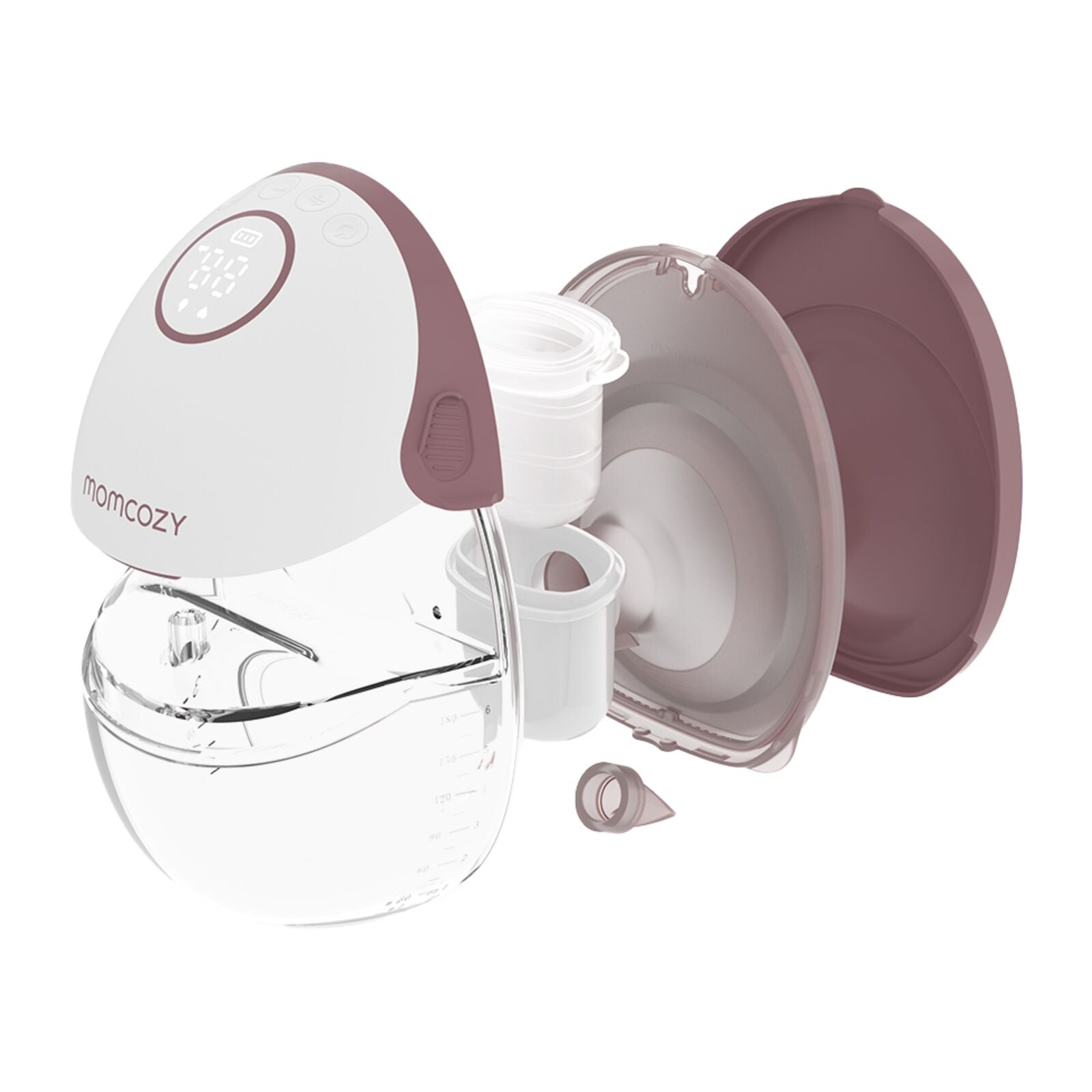 Momcozy M6 Single Pack Wearable Breast Pump Red