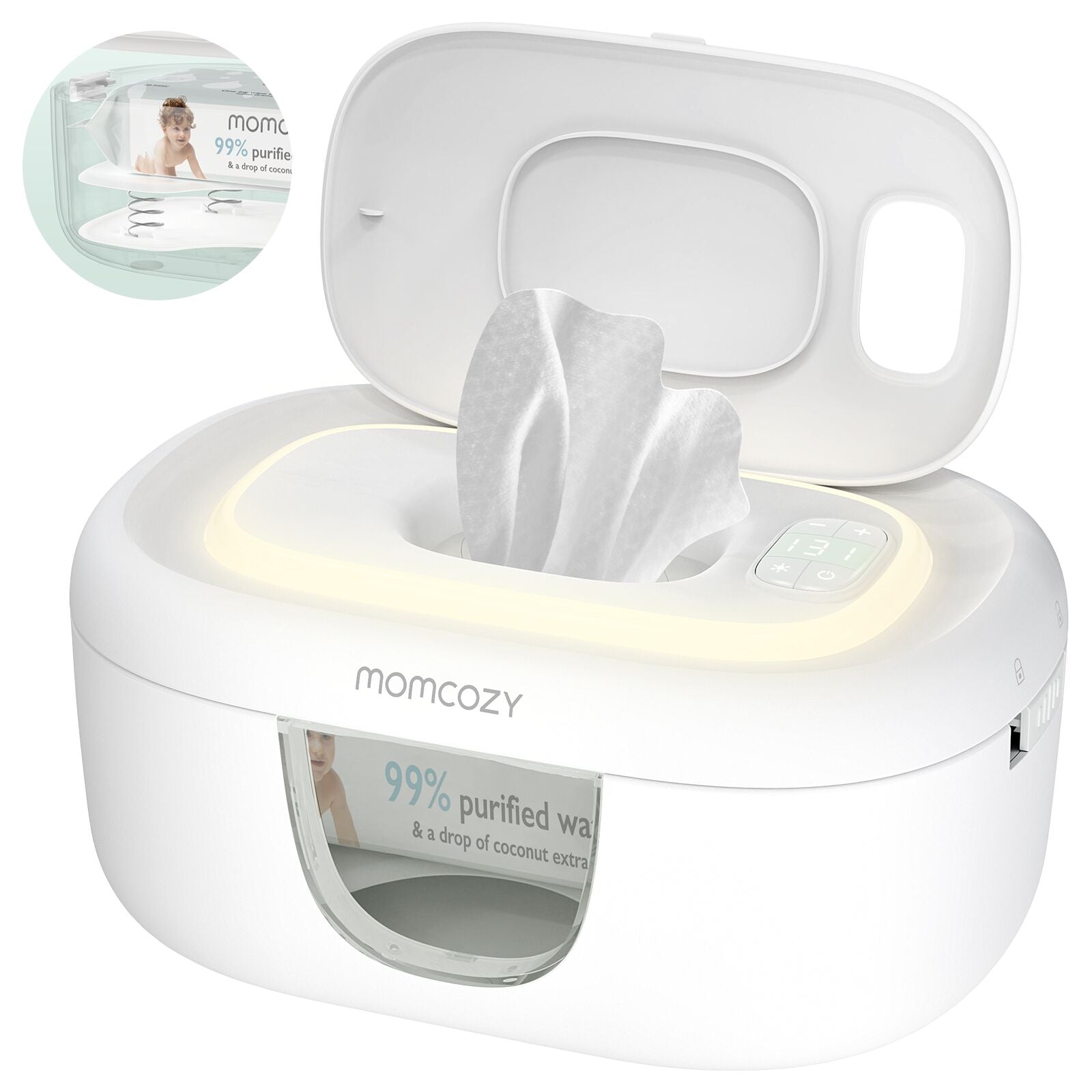 Momcozy Large Capacity Baby Wipe Warmer- EU Version Wipe Warmer