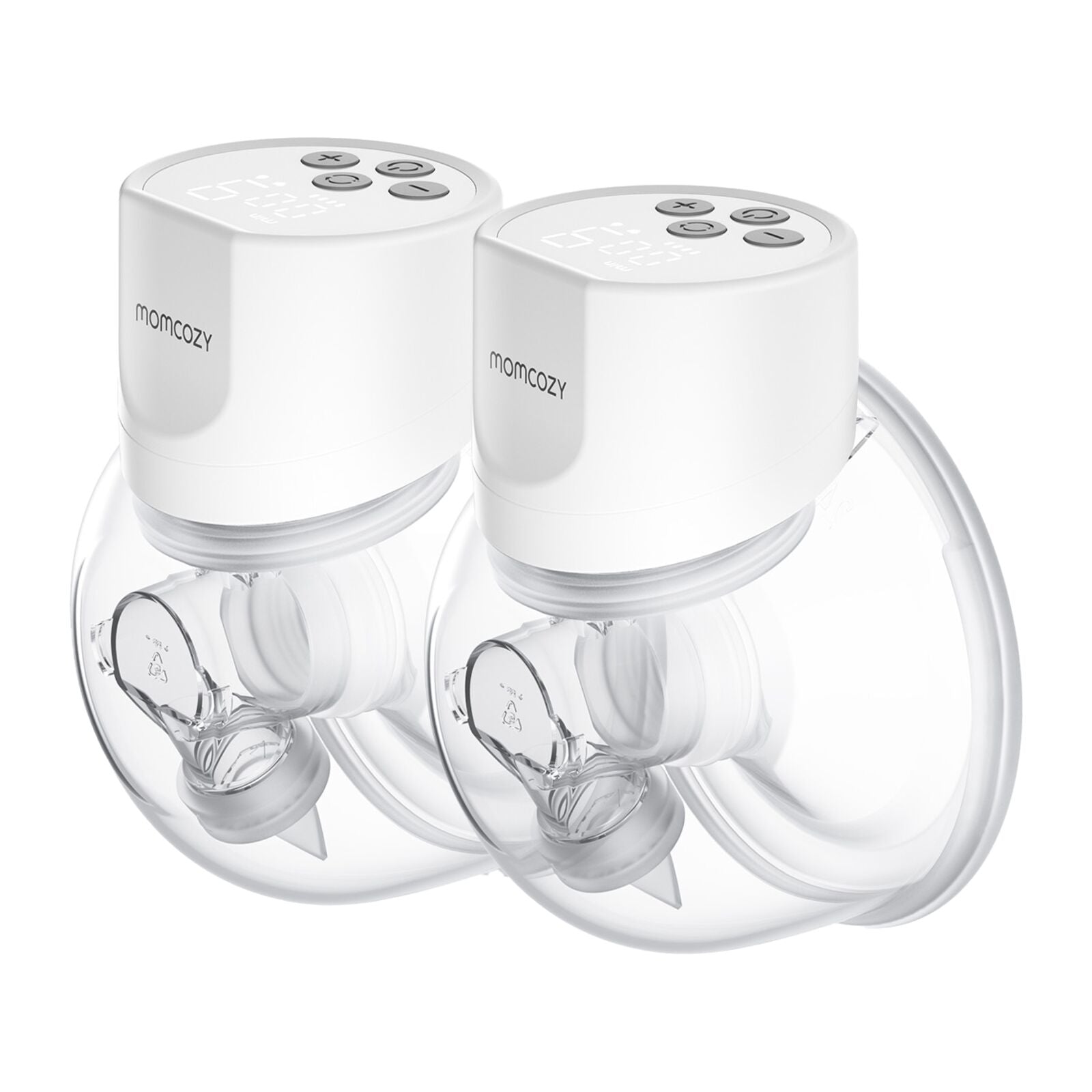 Momcozy S12 Pro Dobbeltpakke Bærbar Brystpumpe Hvit