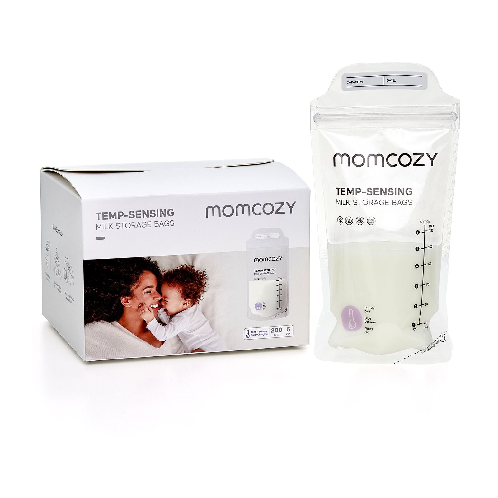 Momcozy 120pcs Disposable Breastmilk Bag