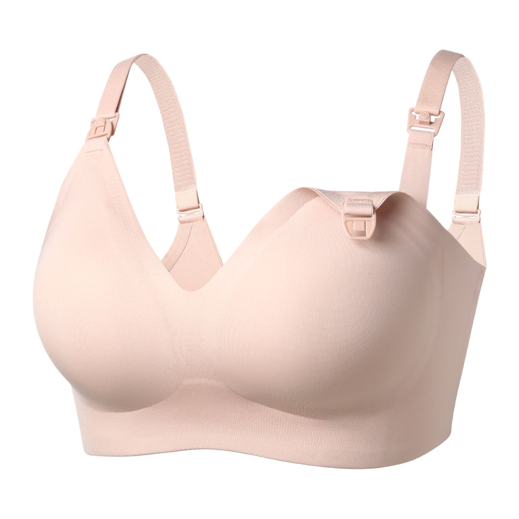 Momcozy YN21 XL Hands-Free Pumping Bra Natural