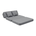 By KlipKlap KK 3 Fold Soffa 120 cm Blågrå med Grå