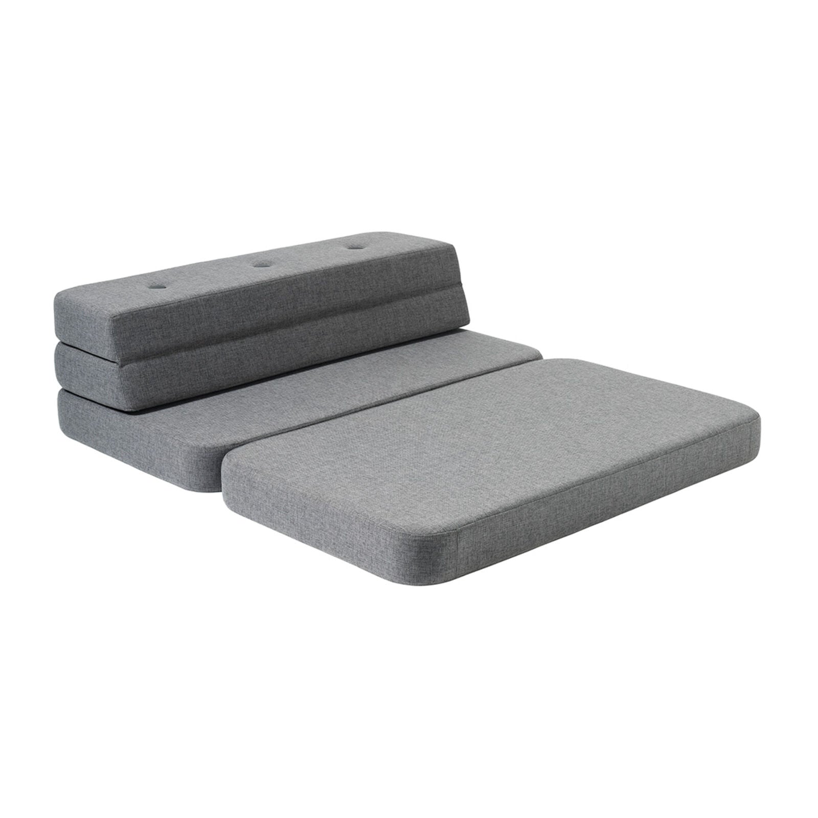 By KlipKlap KK 3 Fold Sofa 120 cm Blue Grey w. Grey