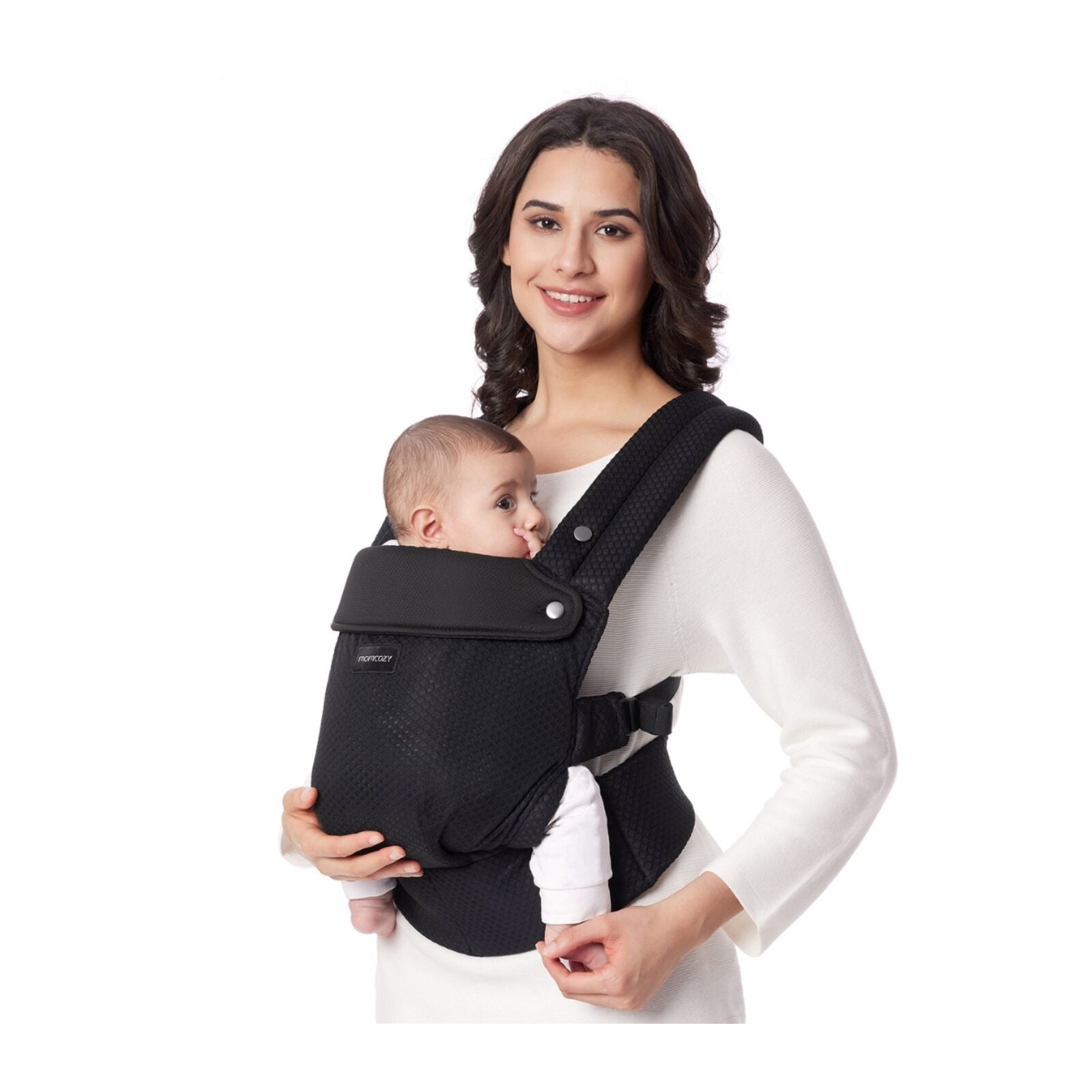 Momcozy Newborn to Toddler Air Mesh Soft Structured Carrier Black