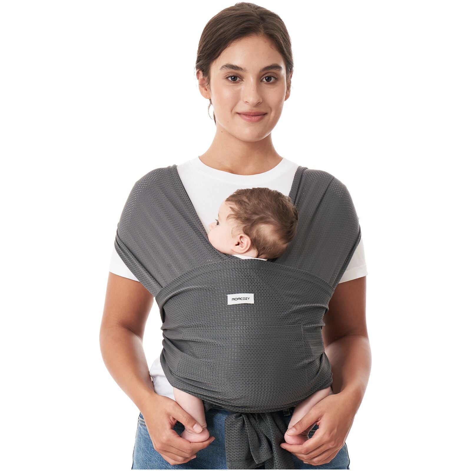 Momcozy Newborn to Toddler Air Mesh Soft Structured Carrier Grey