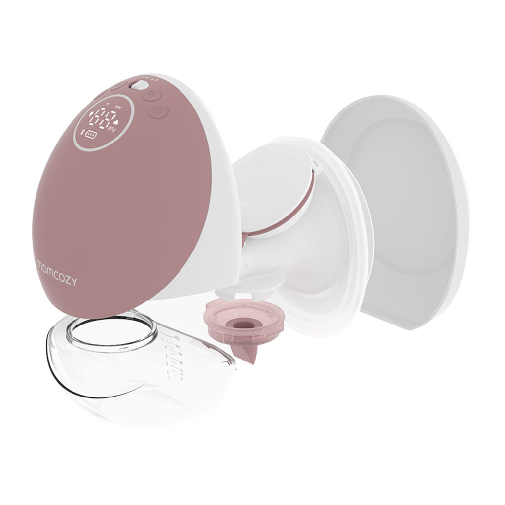 Momcozy M9 Single Pack Wearable Breast Pump Red