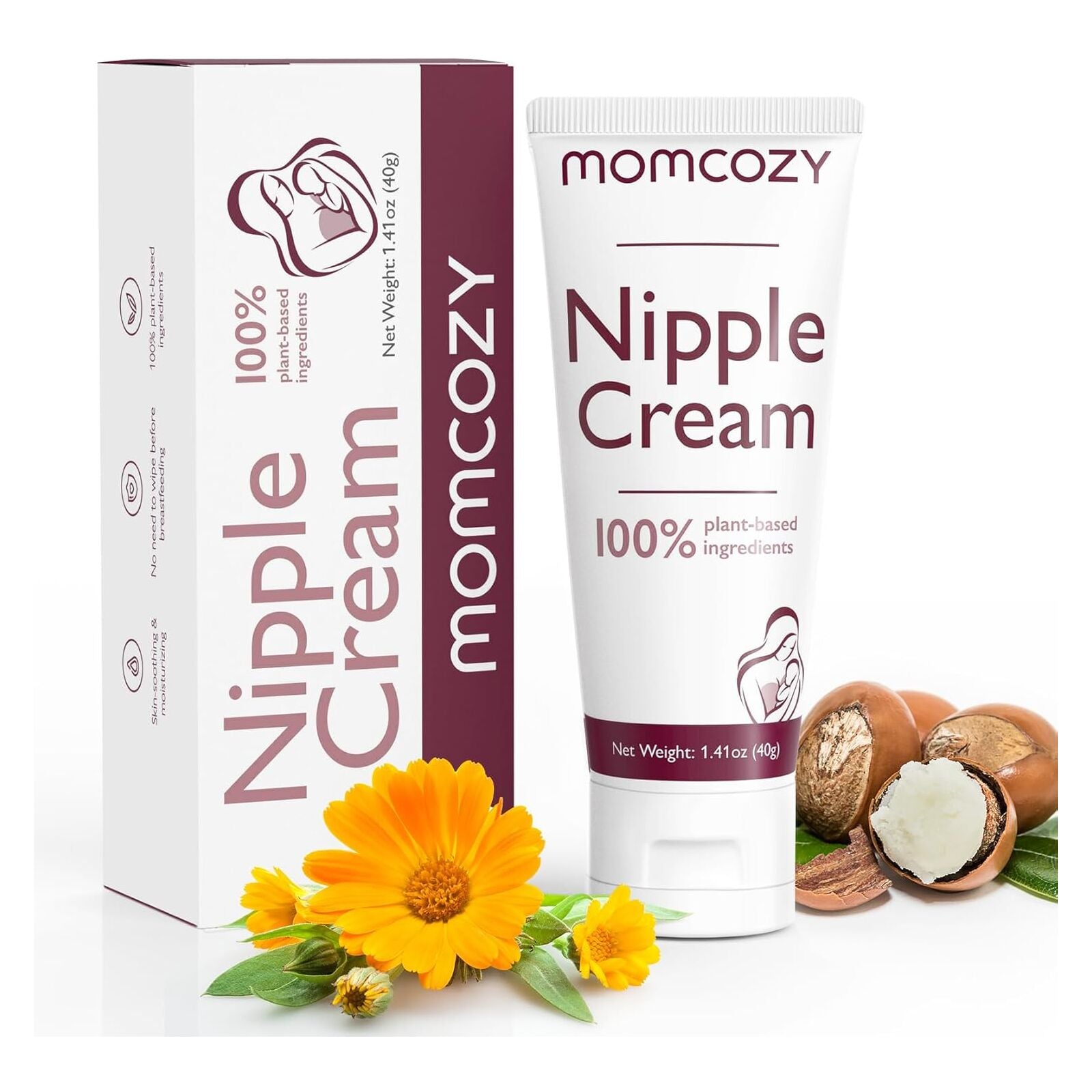 Momcozy 100% Naturlig Vegansk Lanolinfri Bröstvårtskräm