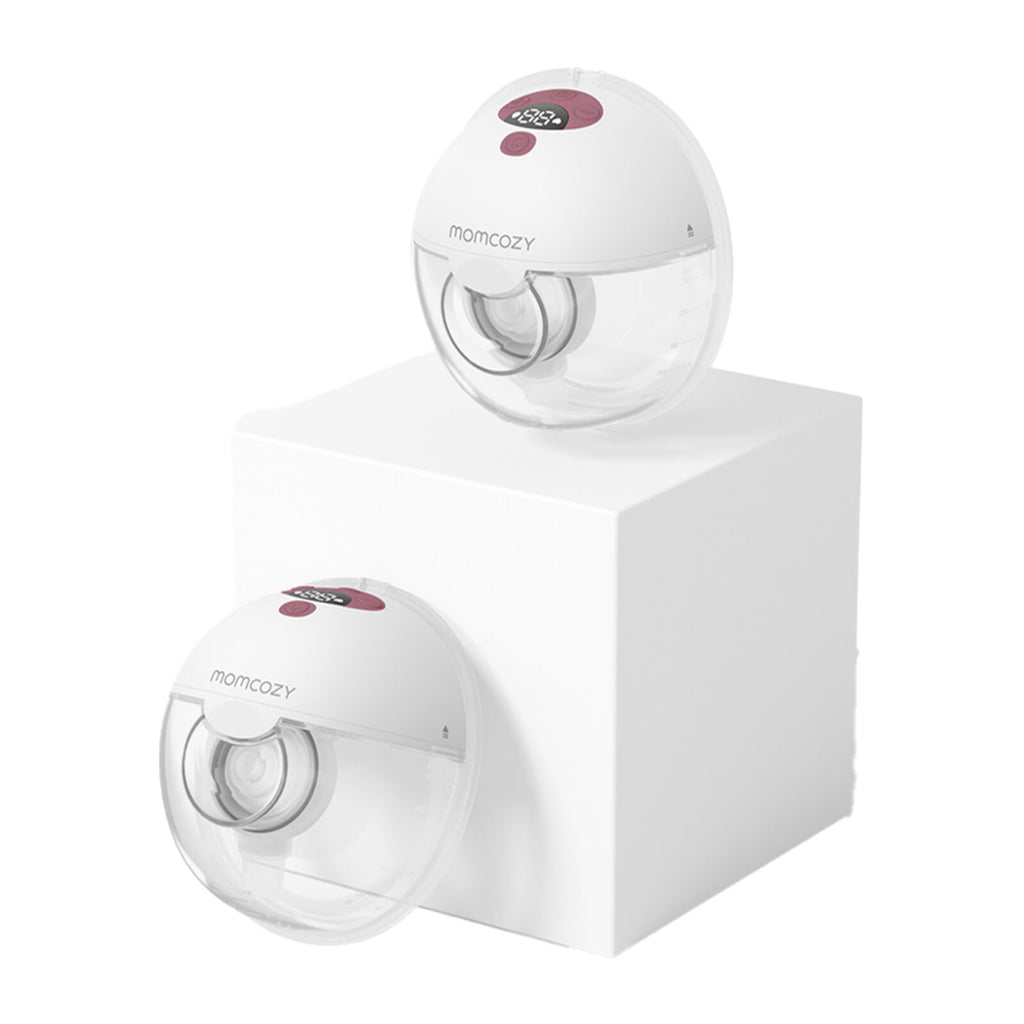 Momcozy M5 Dubbelpack Bärbar Bröstpump Röd