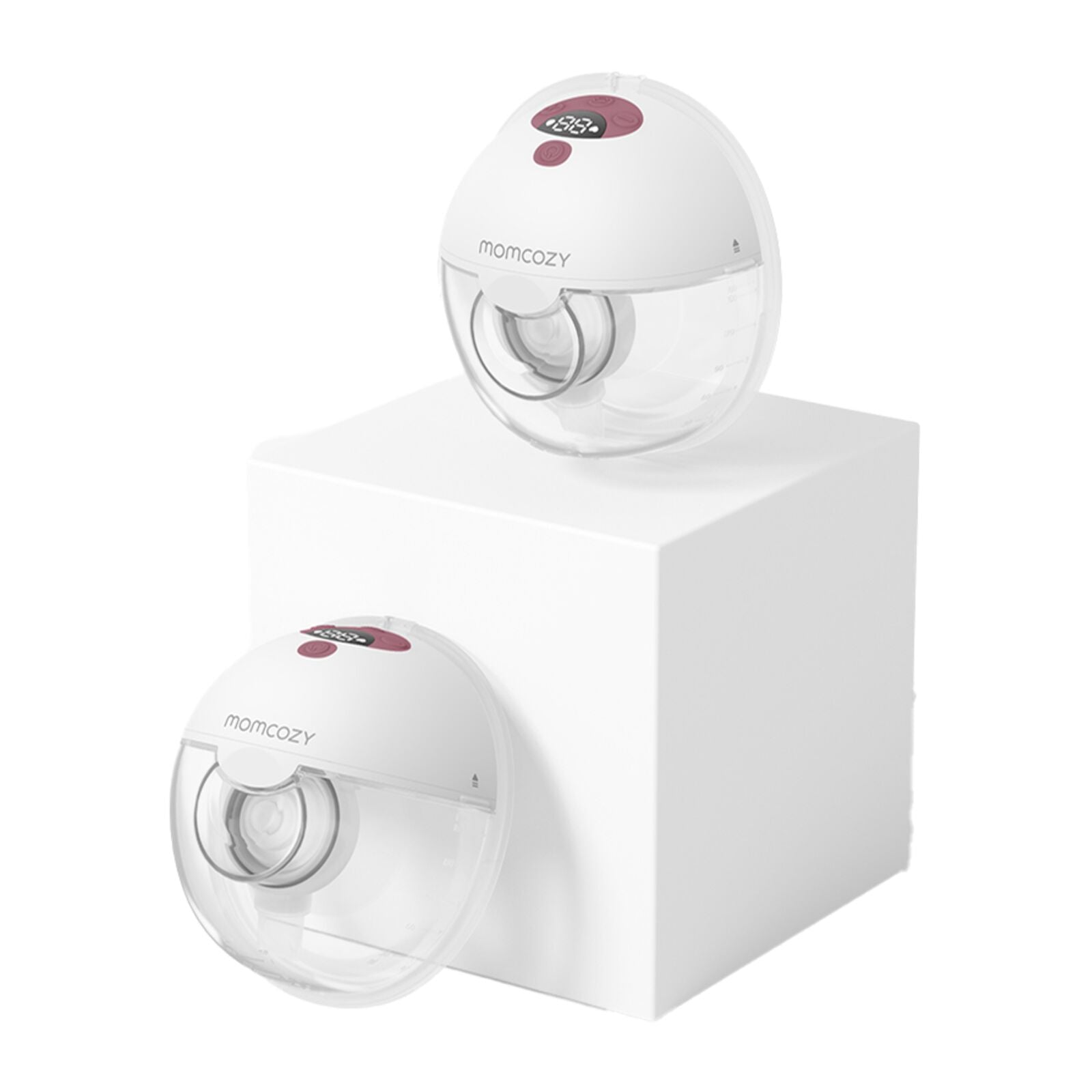 Momcozy M5 Dubbelpack Bärbar Bröstpump Röd