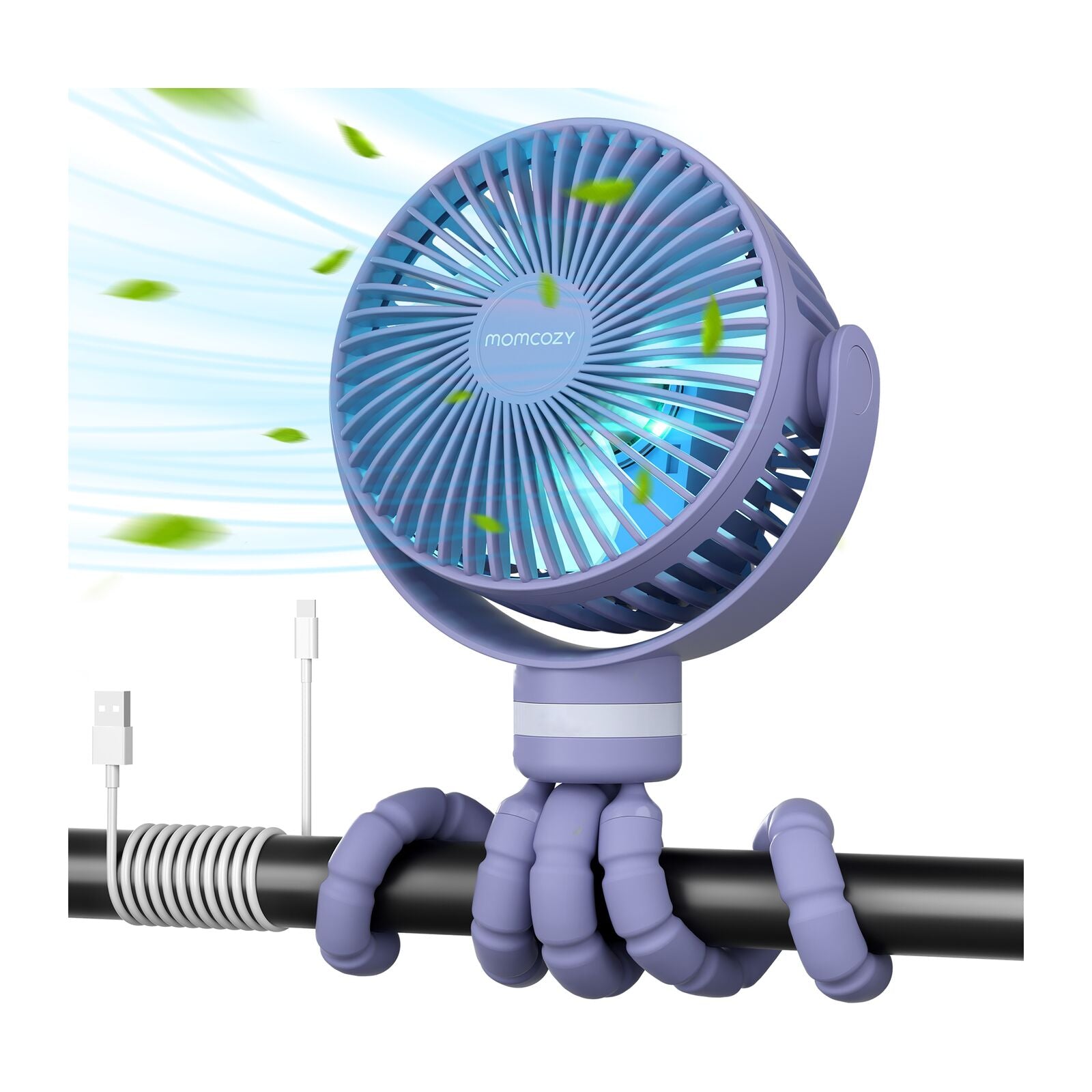 Momcozy Kannettava Tuuletin Violetti