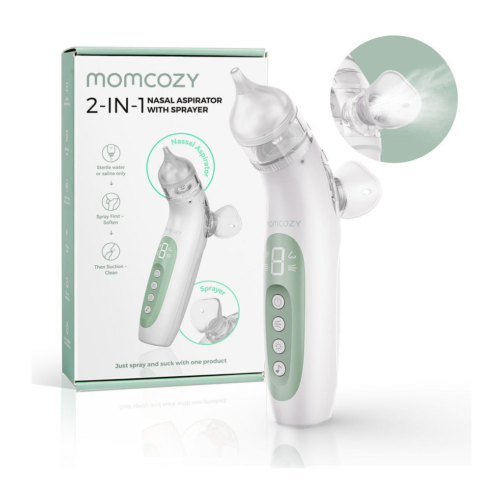 Momcozy BreezyClearT 2-in-1 Suihku- ja Imutoiminen Sähköinen Nenäaspiraattori