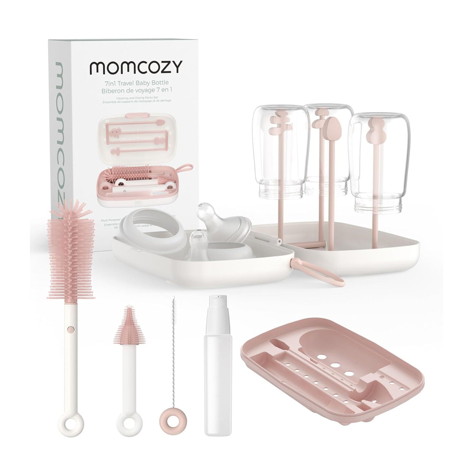 Momcozy 7-i-1 Baby Sæt Pink