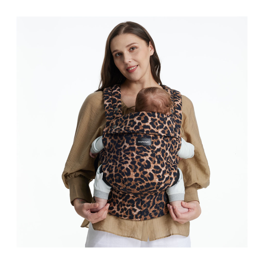Momcozy PureHug Bomull Myk Strukturet Bærer Leopard