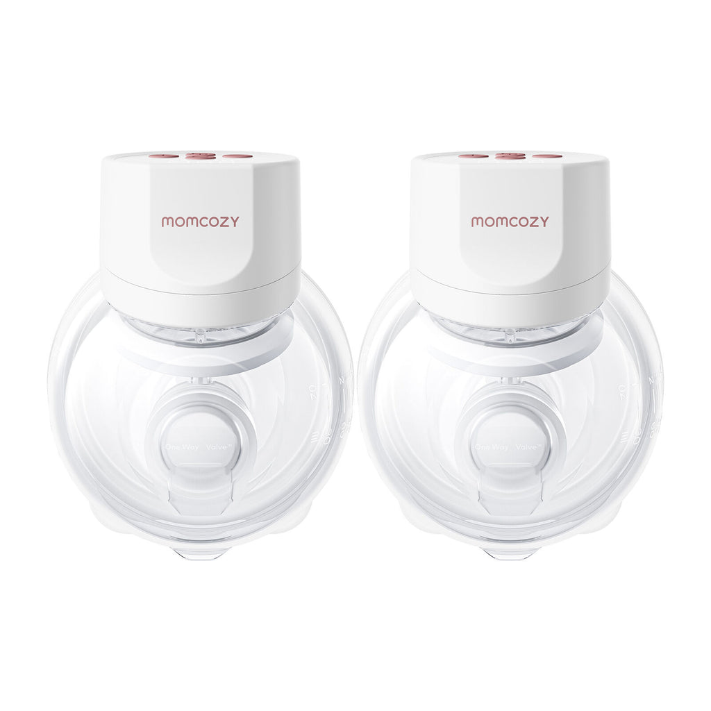 Momcozy S12 Pro+ Dobbeltpakke Bærbar Brystpumpe Hvid