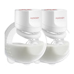 Momcozy S12 Pro+ Dobbeltpakke Bærbar Brystpumpe Hvid