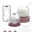 Momcozy M5 Smart Dobbeltpakke Bærbar Brystpumpe Grey