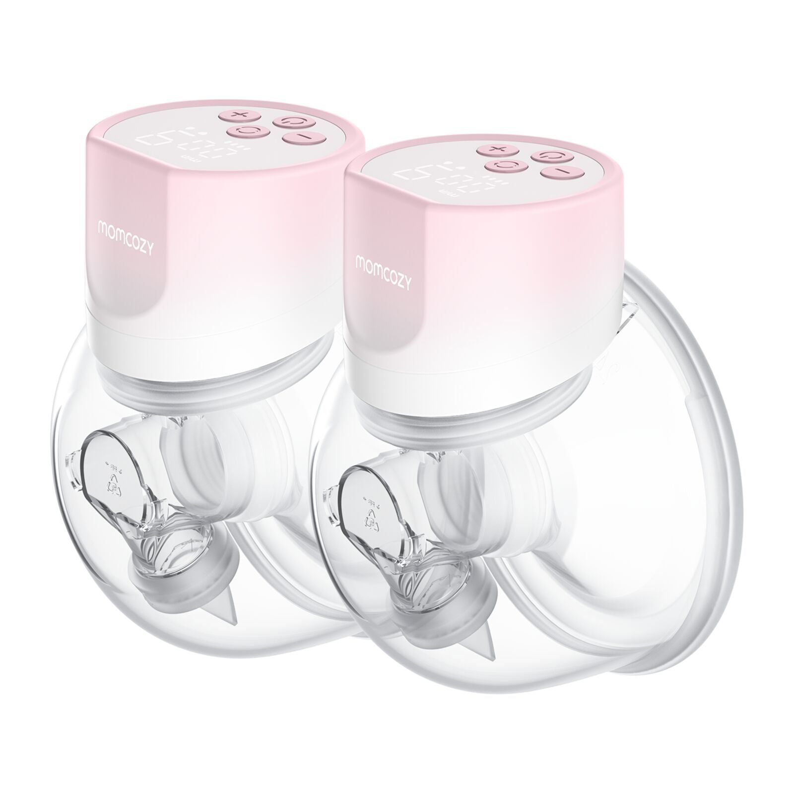Momcozy S12 Pro+ Double Pack Wearable Breast Pump Pink