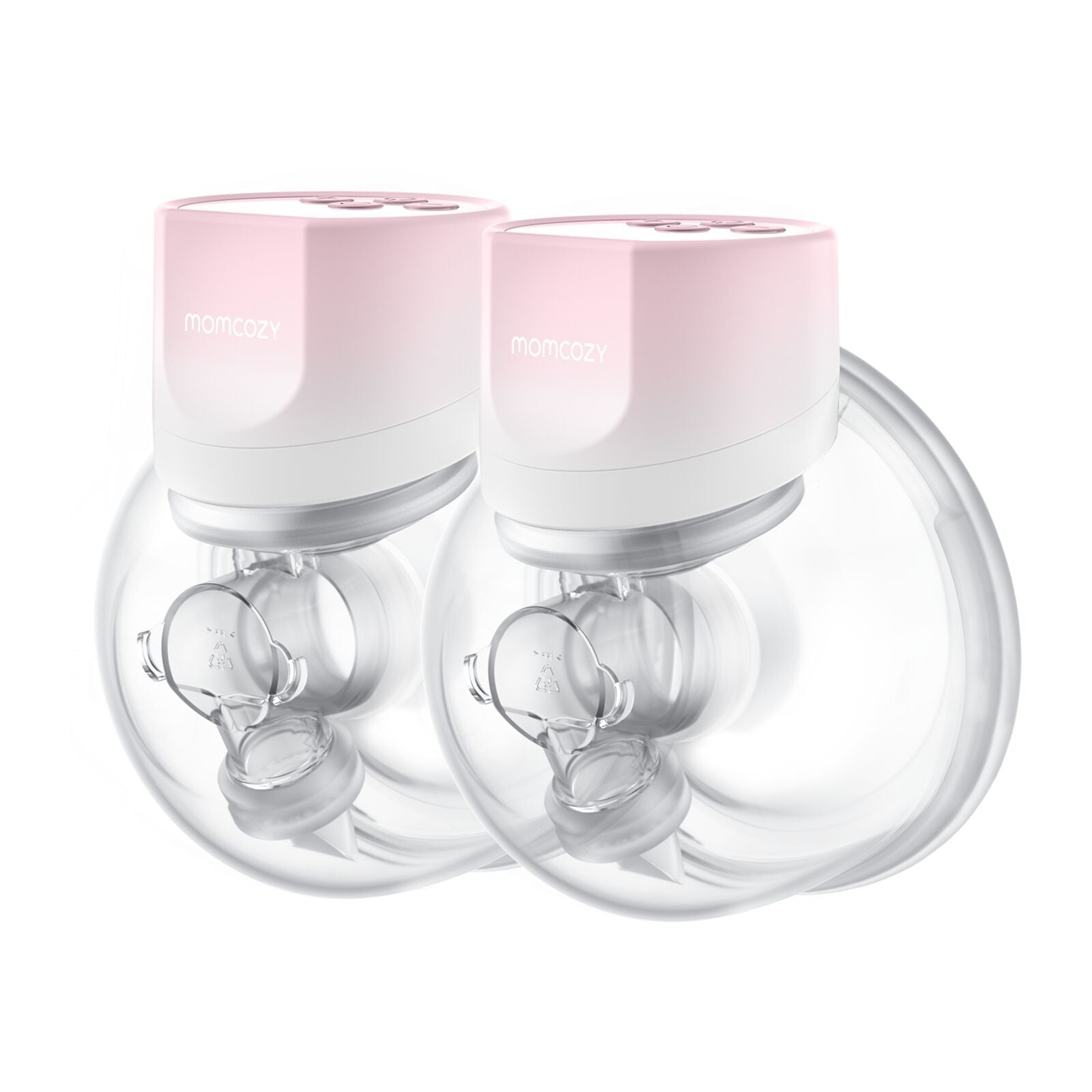 Momcozy S12 Pro+ Double Pack Wearable Breast Pump Pink