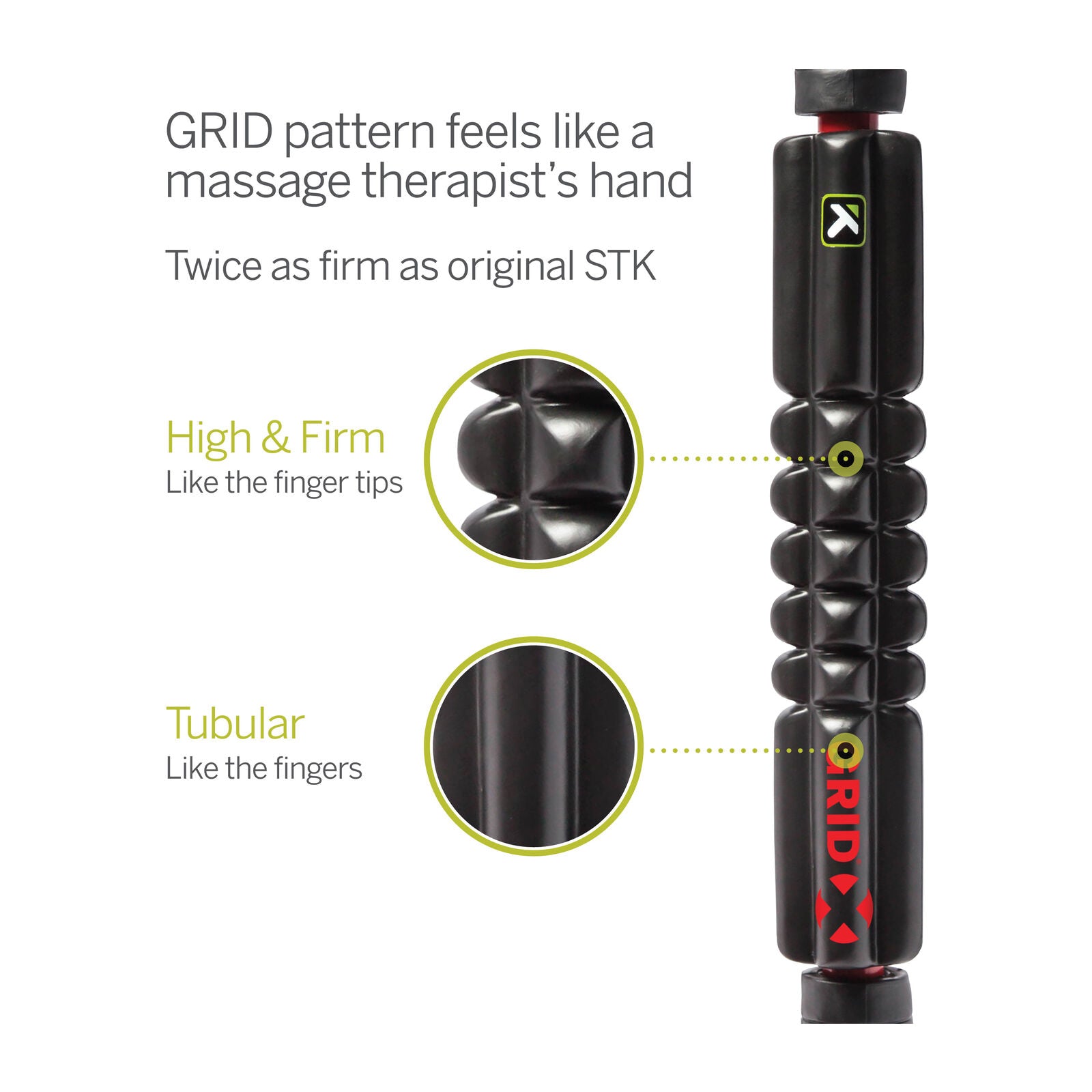 Trigger Point Therapy GRID STK X Massagerulle Sort