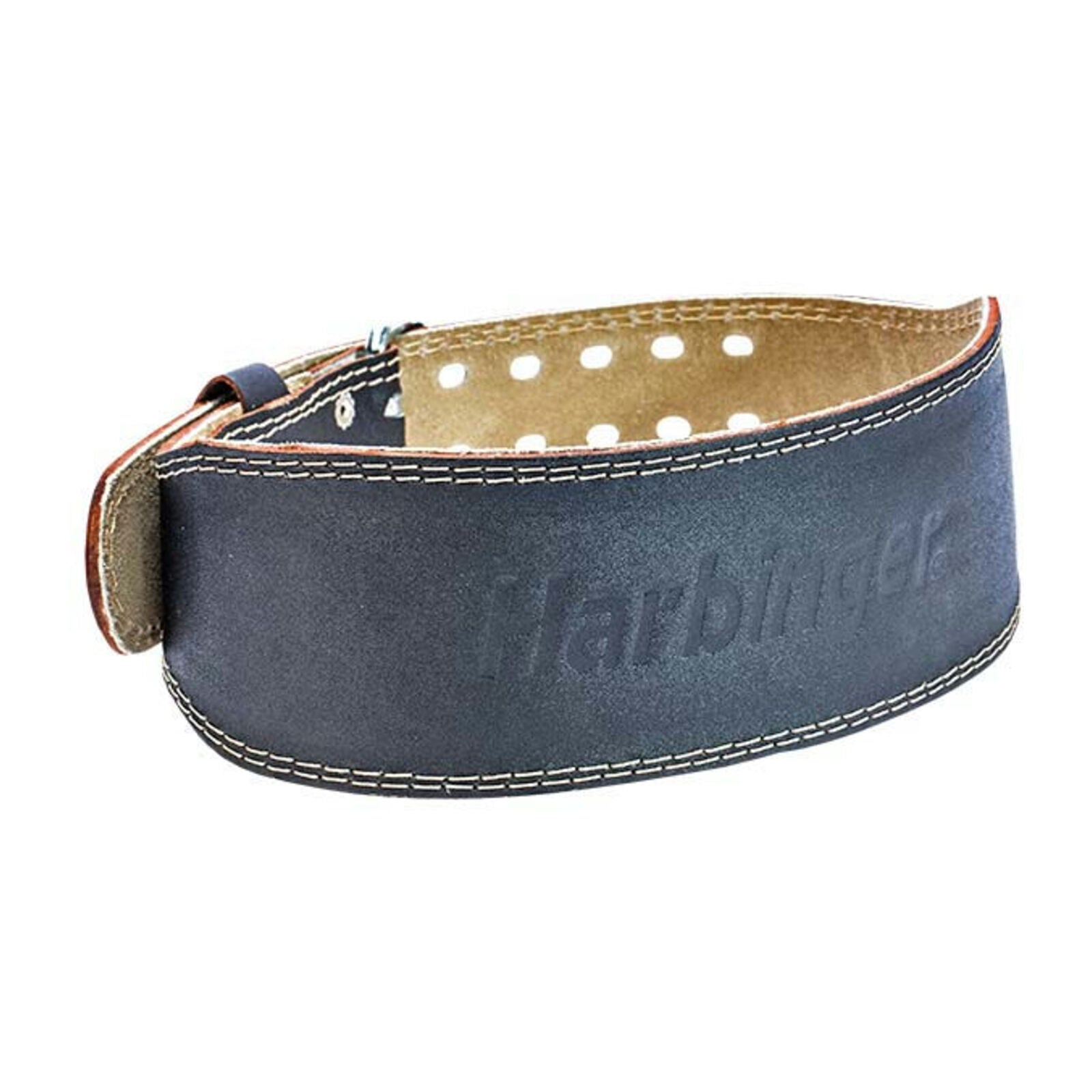 Harbinger Gewatteerde Leren Riem XL, 4 inch Trainingsriem Zwart