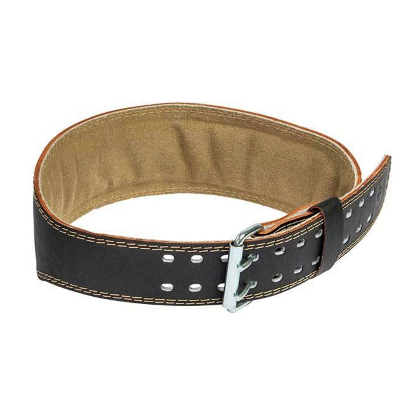 Harbinger Gewatteerde Leren Riem XL, 4 inch Trainingsriem Zwart