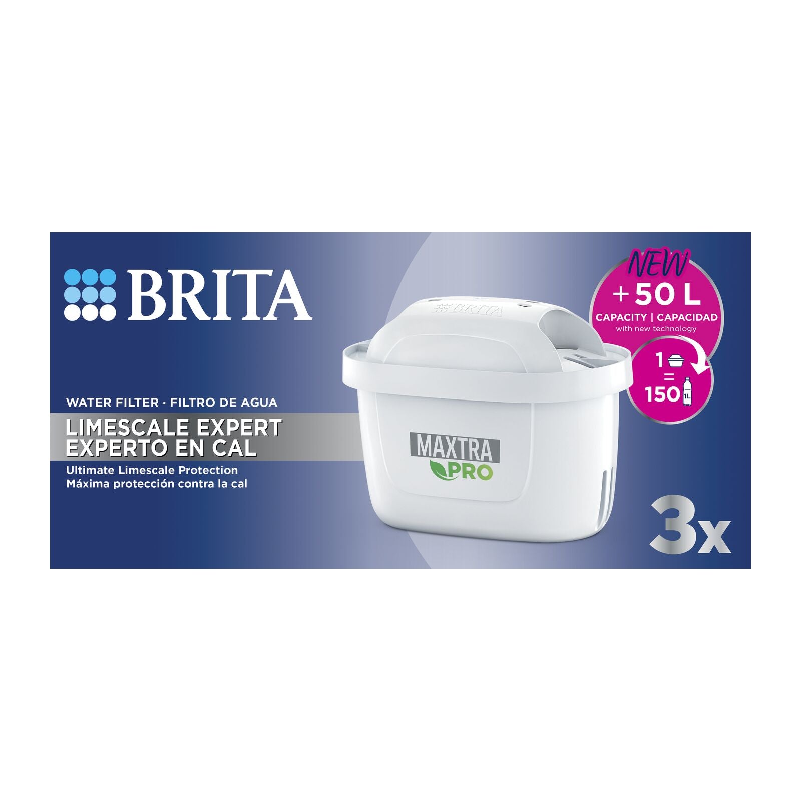 Brita 3 kpl Kalkinpoistoasiantuntija -vedensuodatin