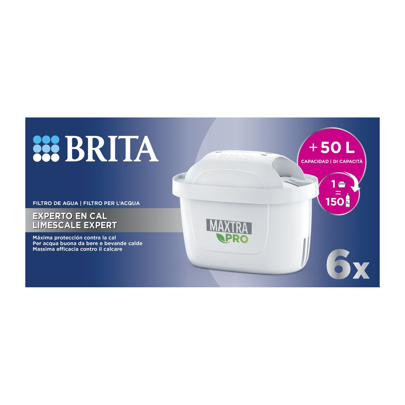 Brita 6 kpl Kalkinpoistoasiantuntija -vedensuodatin