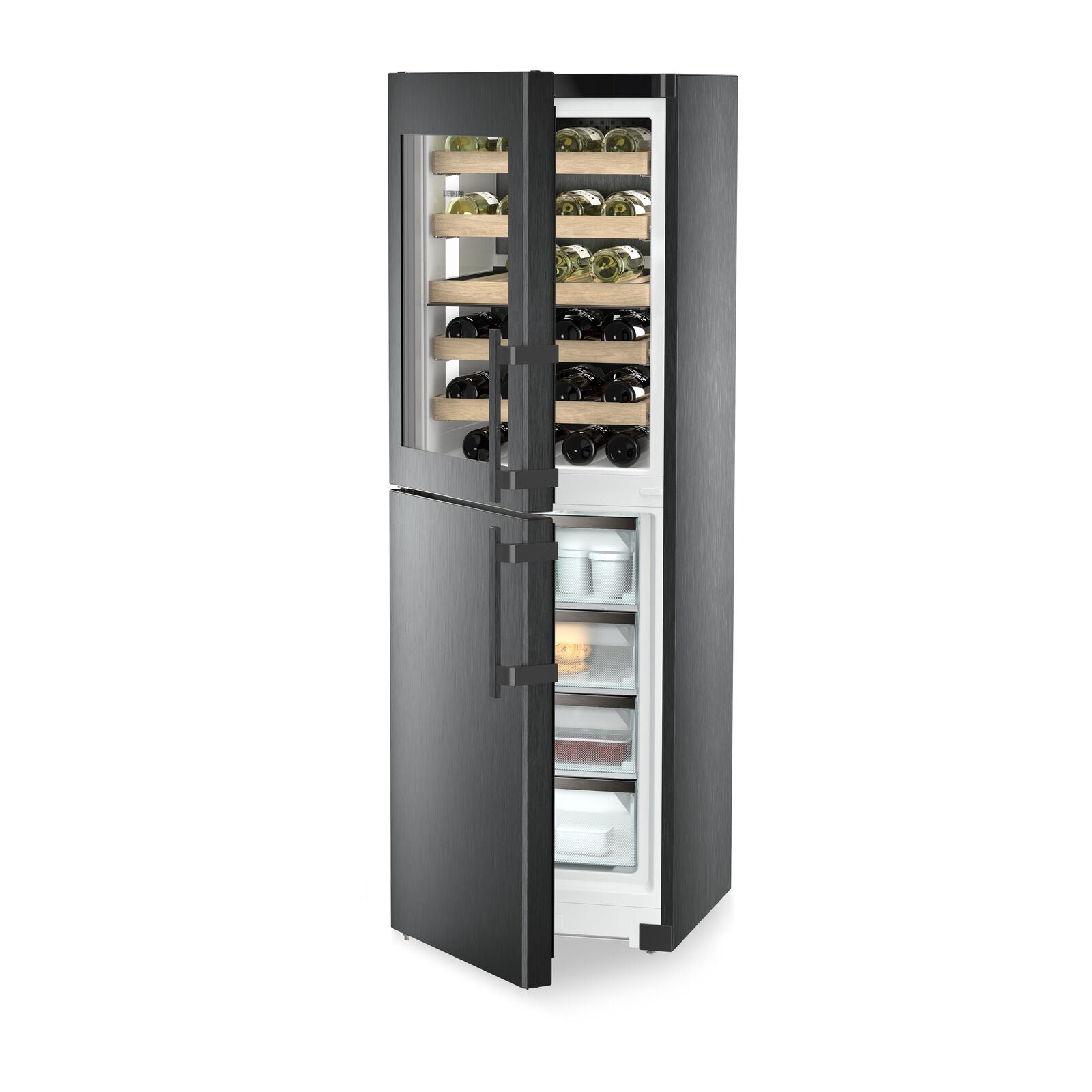 Liebherr Peak SWNbsd 529i-20 001 Vinskab/fryser Sort stål