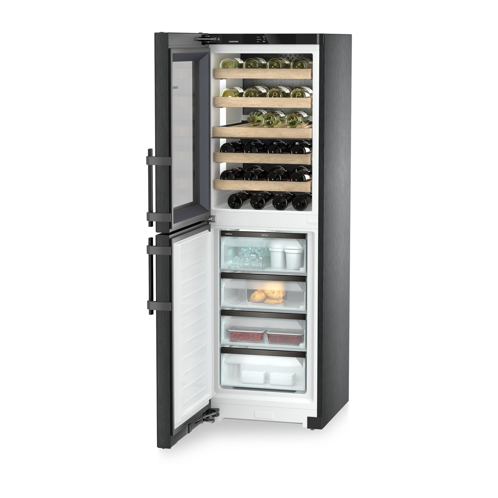 Liebherr Peak SWNbsd 529i-20 001 Vinskab/fryser Sort stål