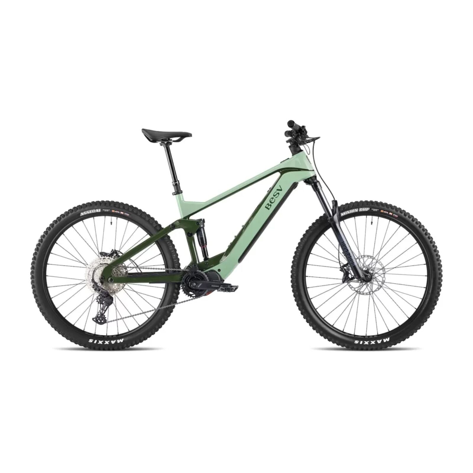 BESV TCA 1.3 MY23 FS-Step Over 430 Medium e-MTB Bright And Dark Ceramic Green
