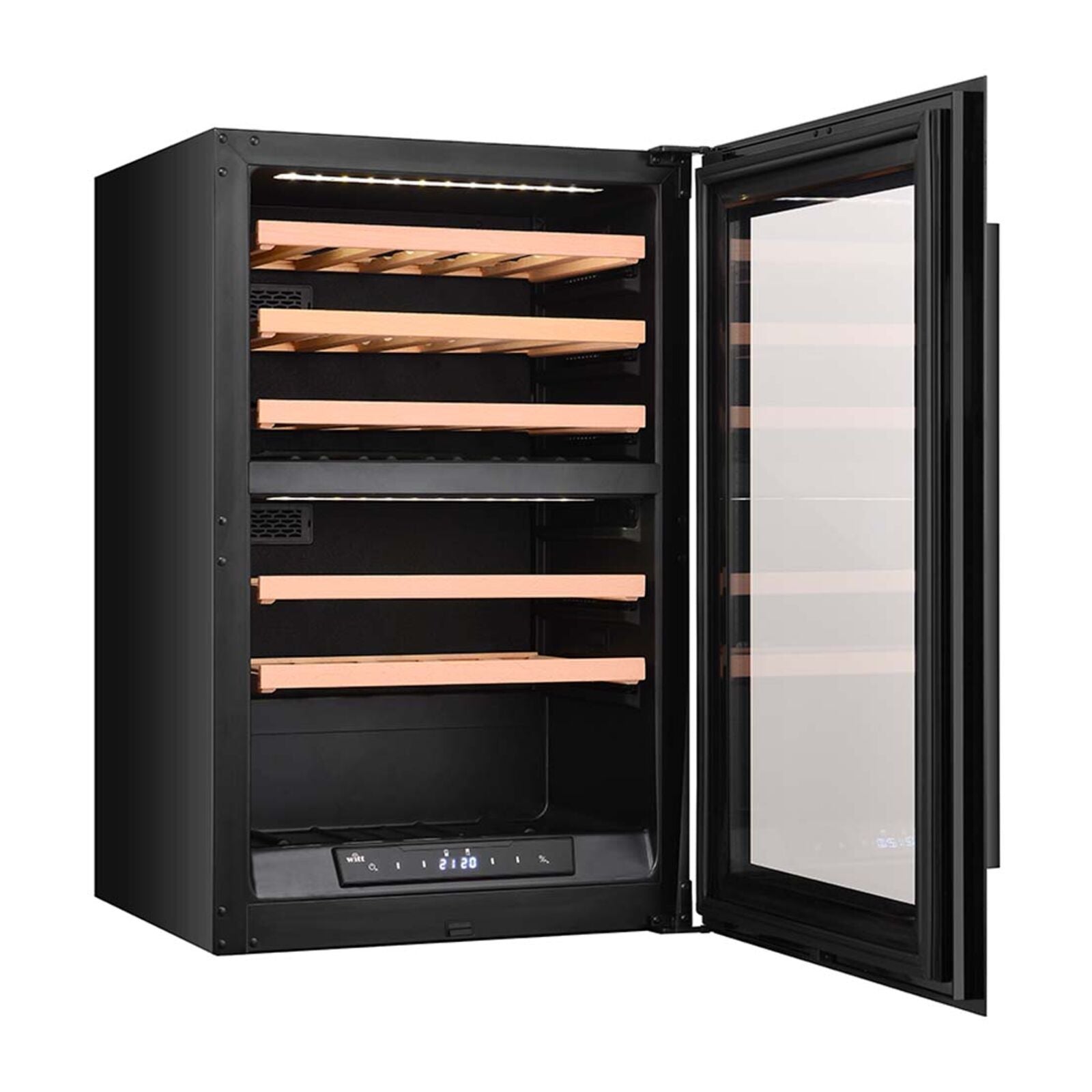 Witt WCI6088-2BG Integrert vinskap Svart