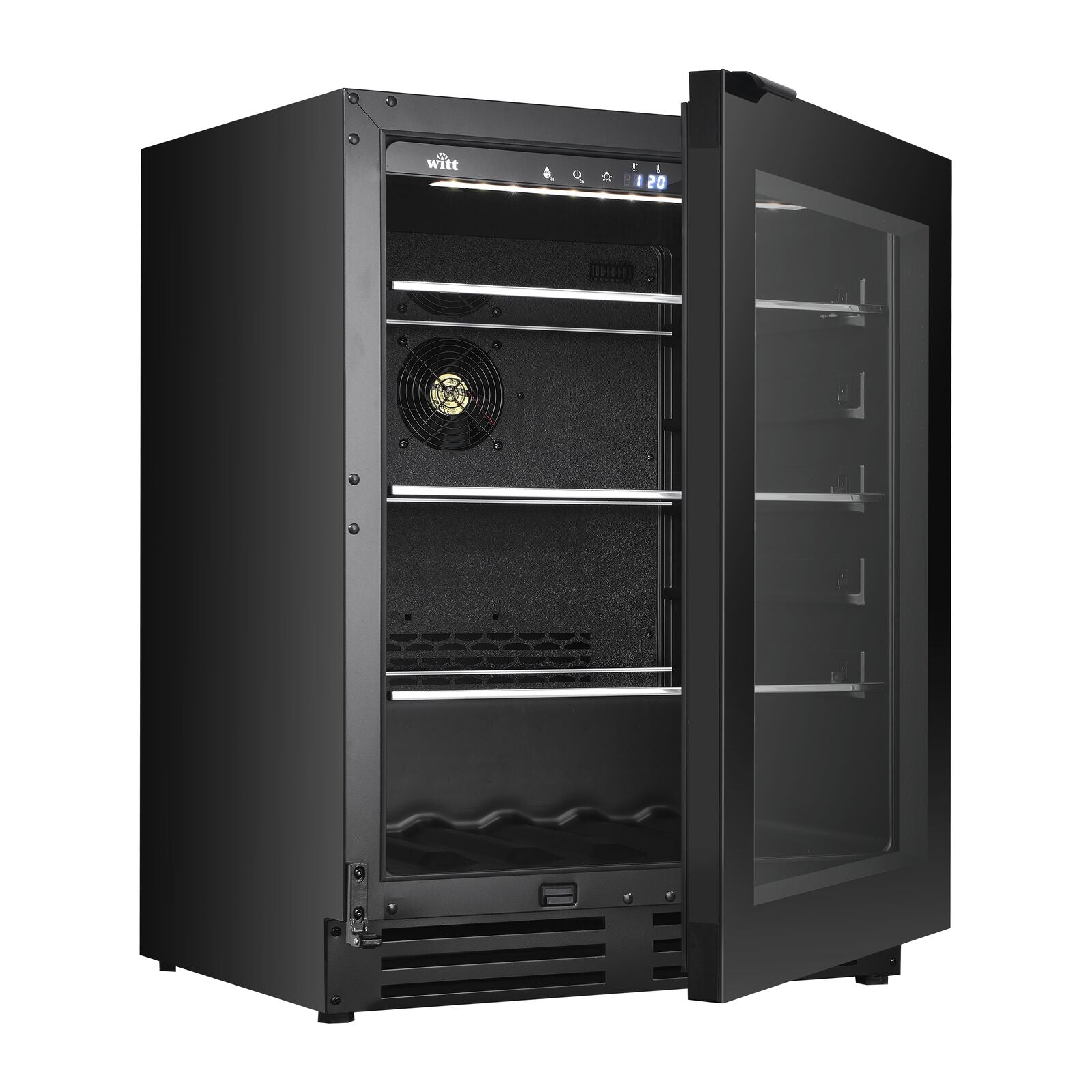 Witt BC6082-1BG Tabletop wine cabinet Black