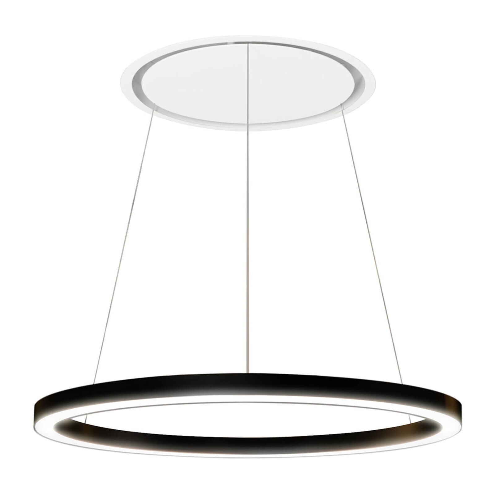 Witt Halo Matte Black-2 Plafond afzuigkap Zwart