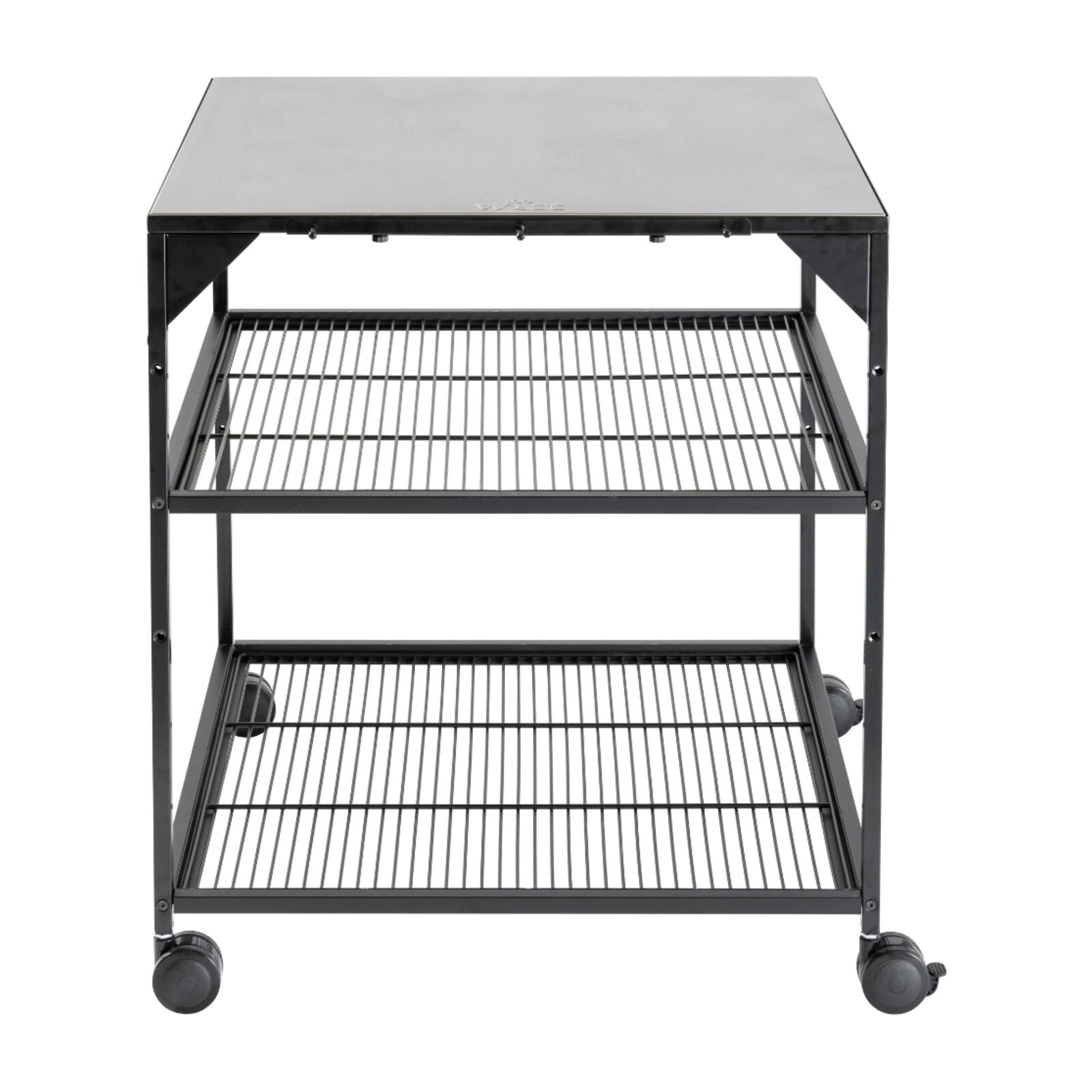 Witt Pizza-pöytä pyörillä, musta