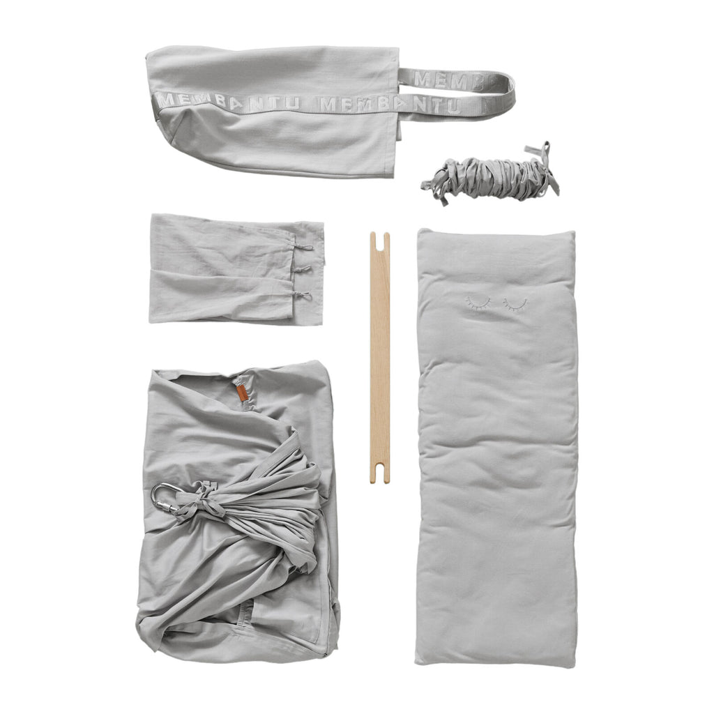 Membantu Premium Organic Baby Hammock Grey