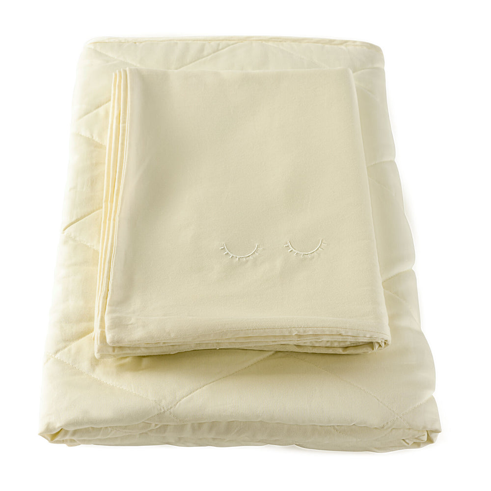 Membantu Organic Junior Duvet Cover Pale Yellow
