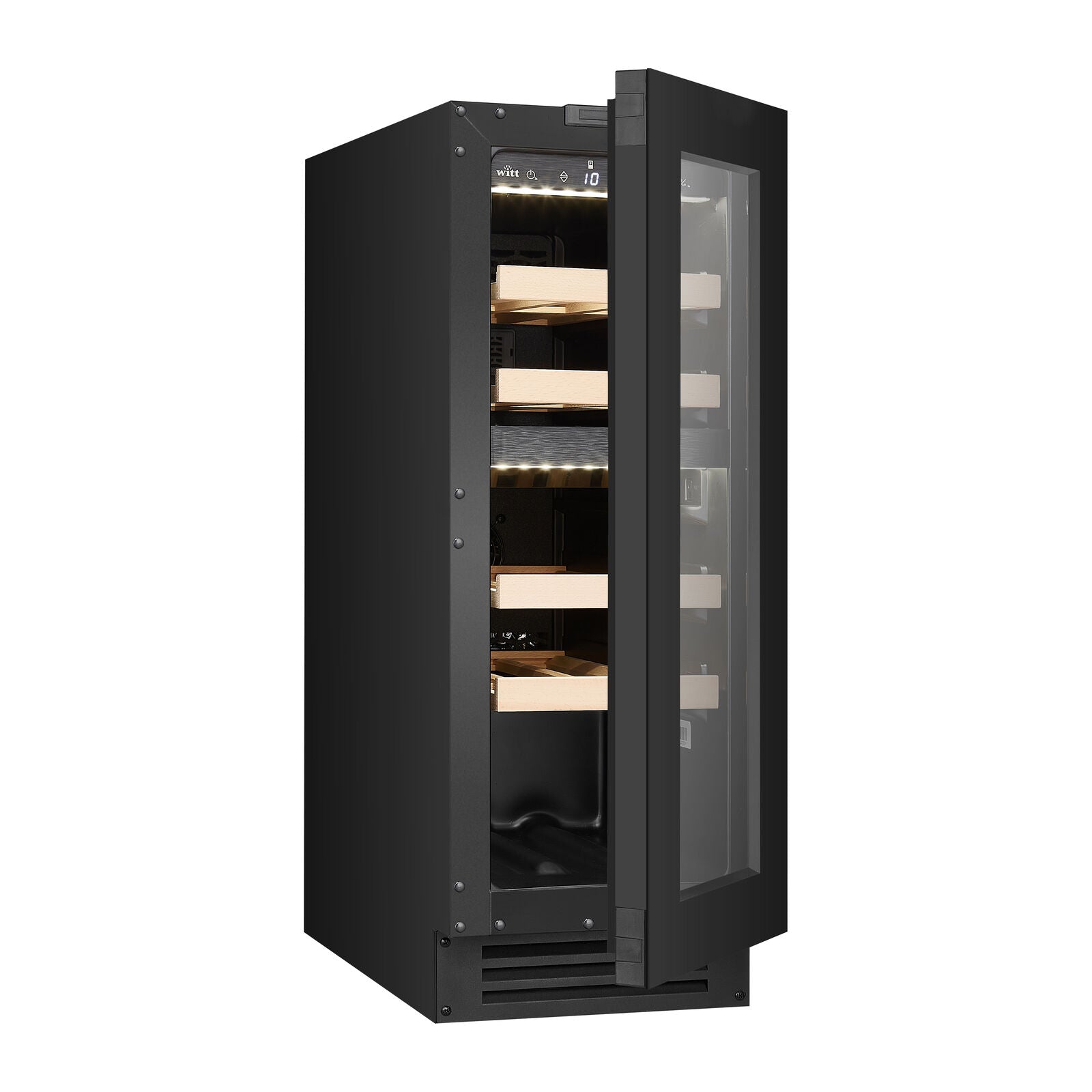 Witt Wine WU3082T2-2B17 Integrert vinskap Svart
