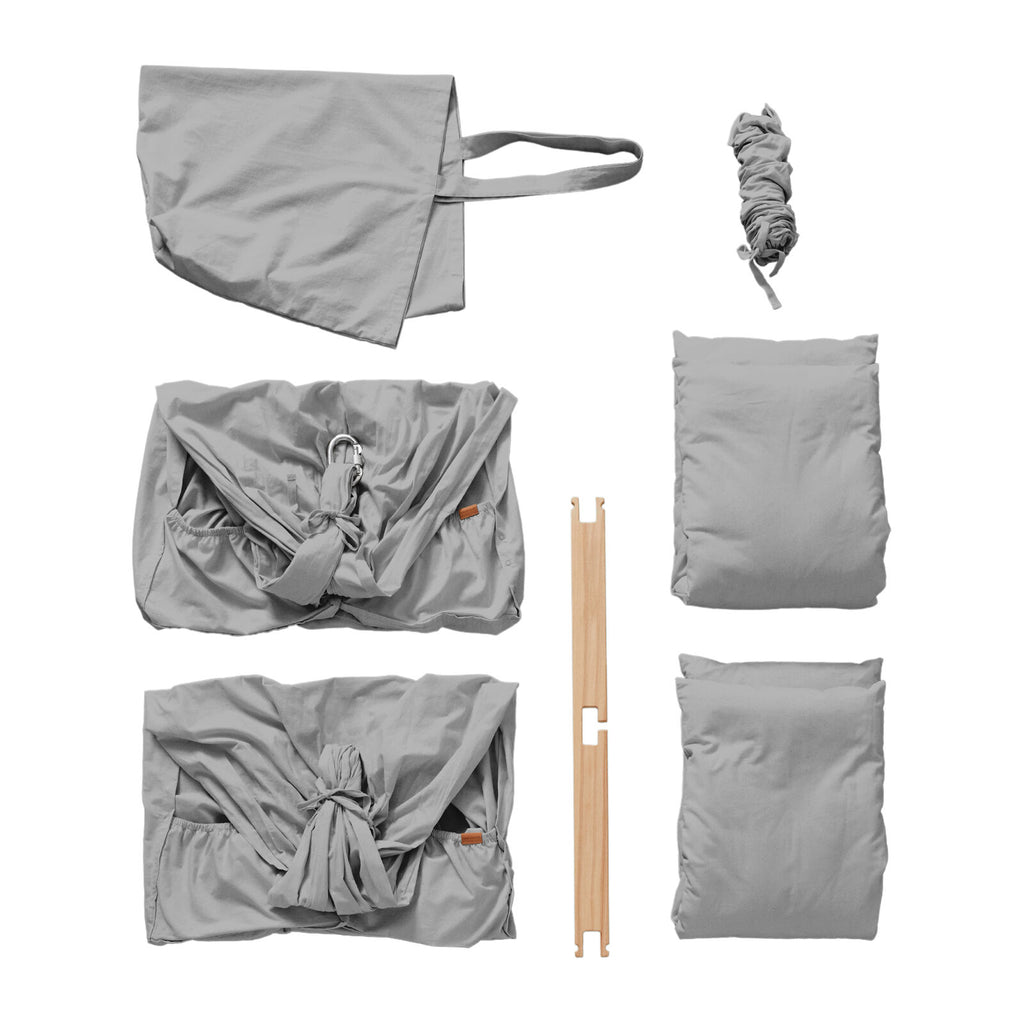 Membantu Basic Organic Twin Hammock Grey