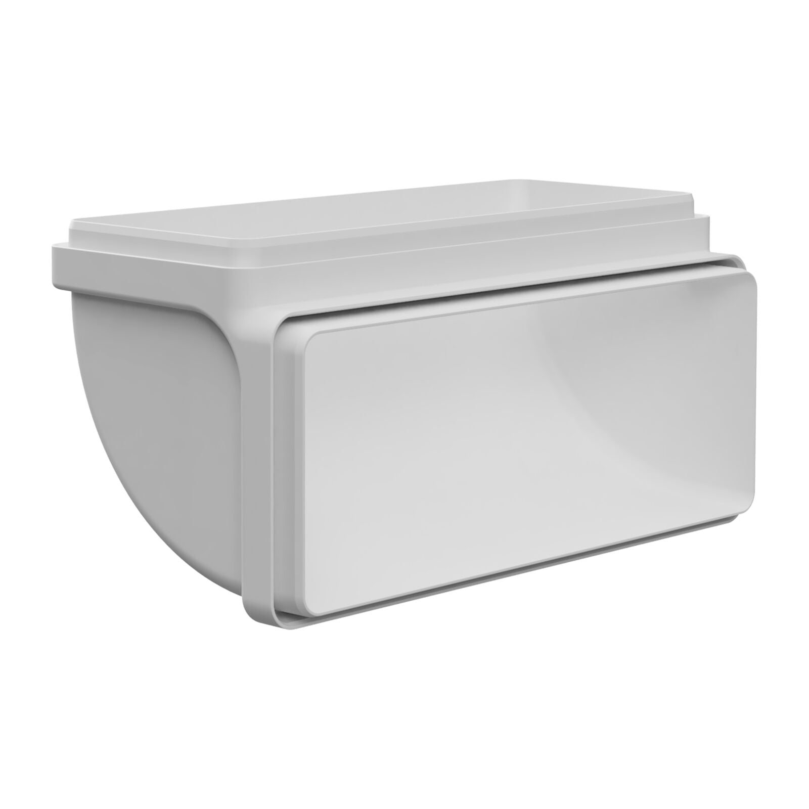Witt IT001 90° Vertikal bend, 220x90mm Hvit