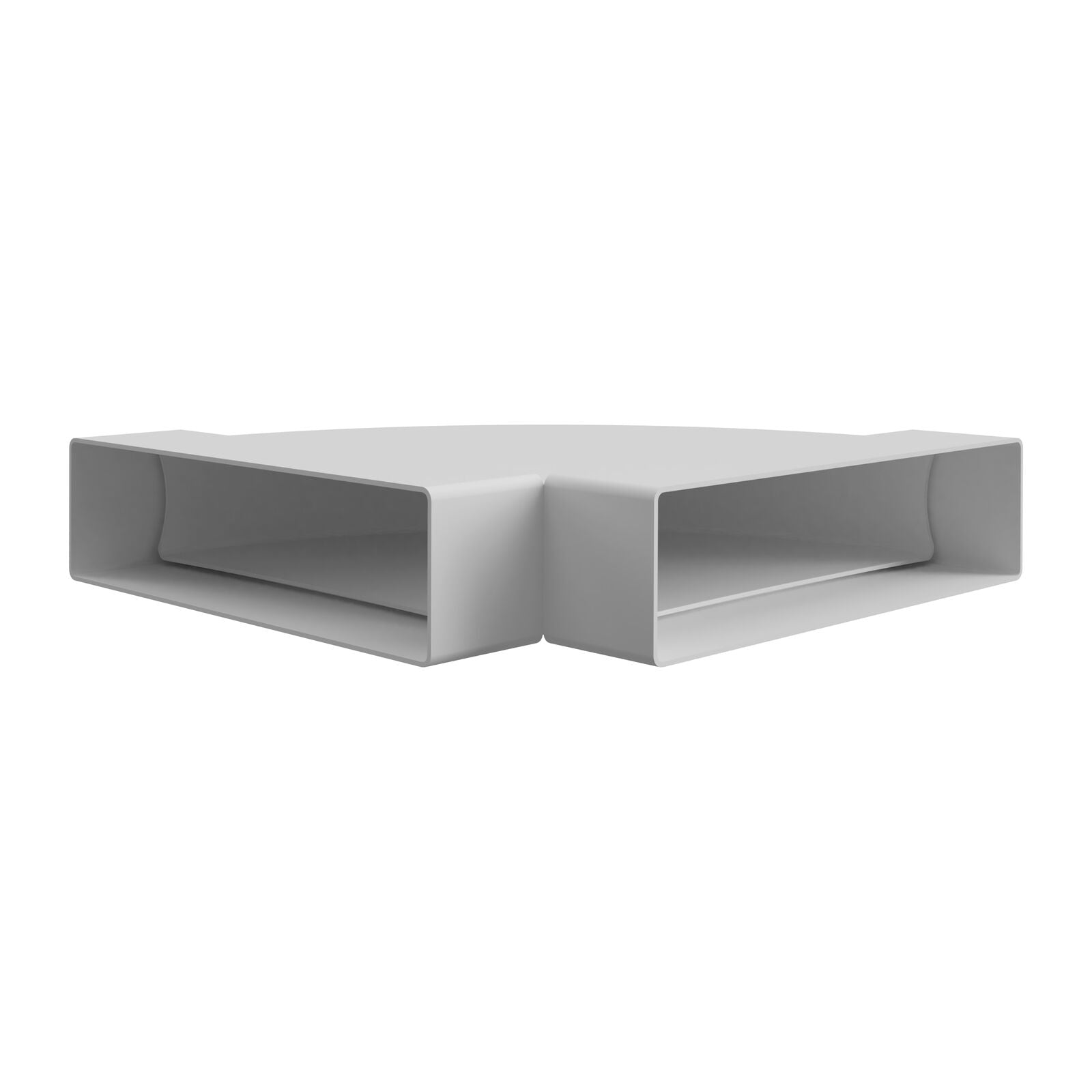 Witt IT102 90° Horisontal bend, 220x55mm Hvit