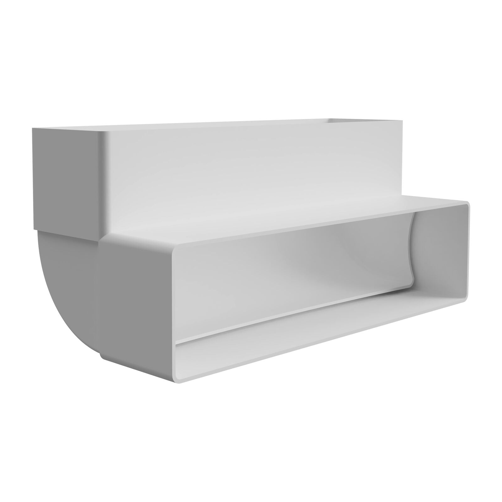 Witt IT004 90° Vertikal bend, 220x55mm Hvit