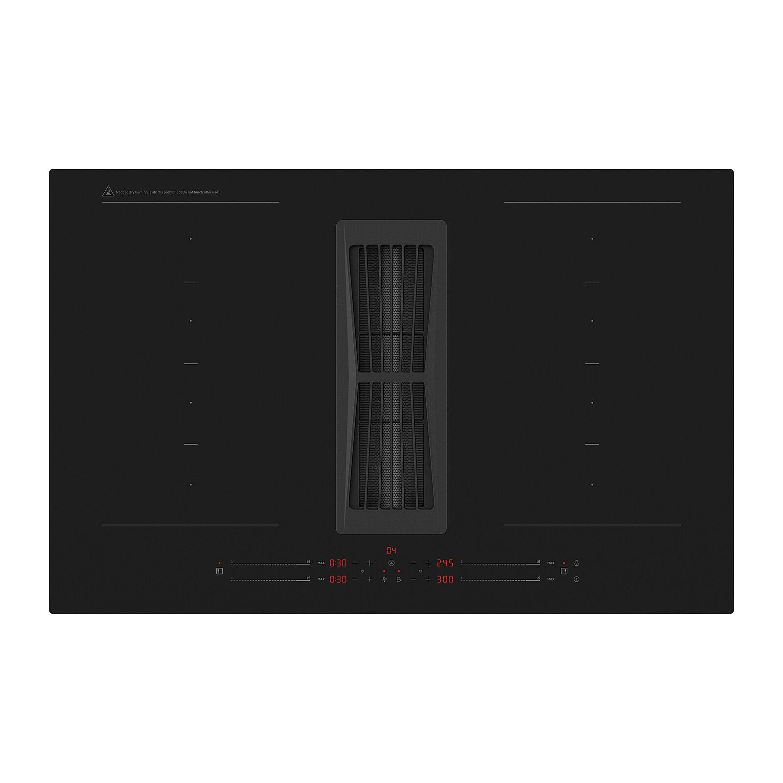 Witt Classic Heat 80 R Hood in hob Black
