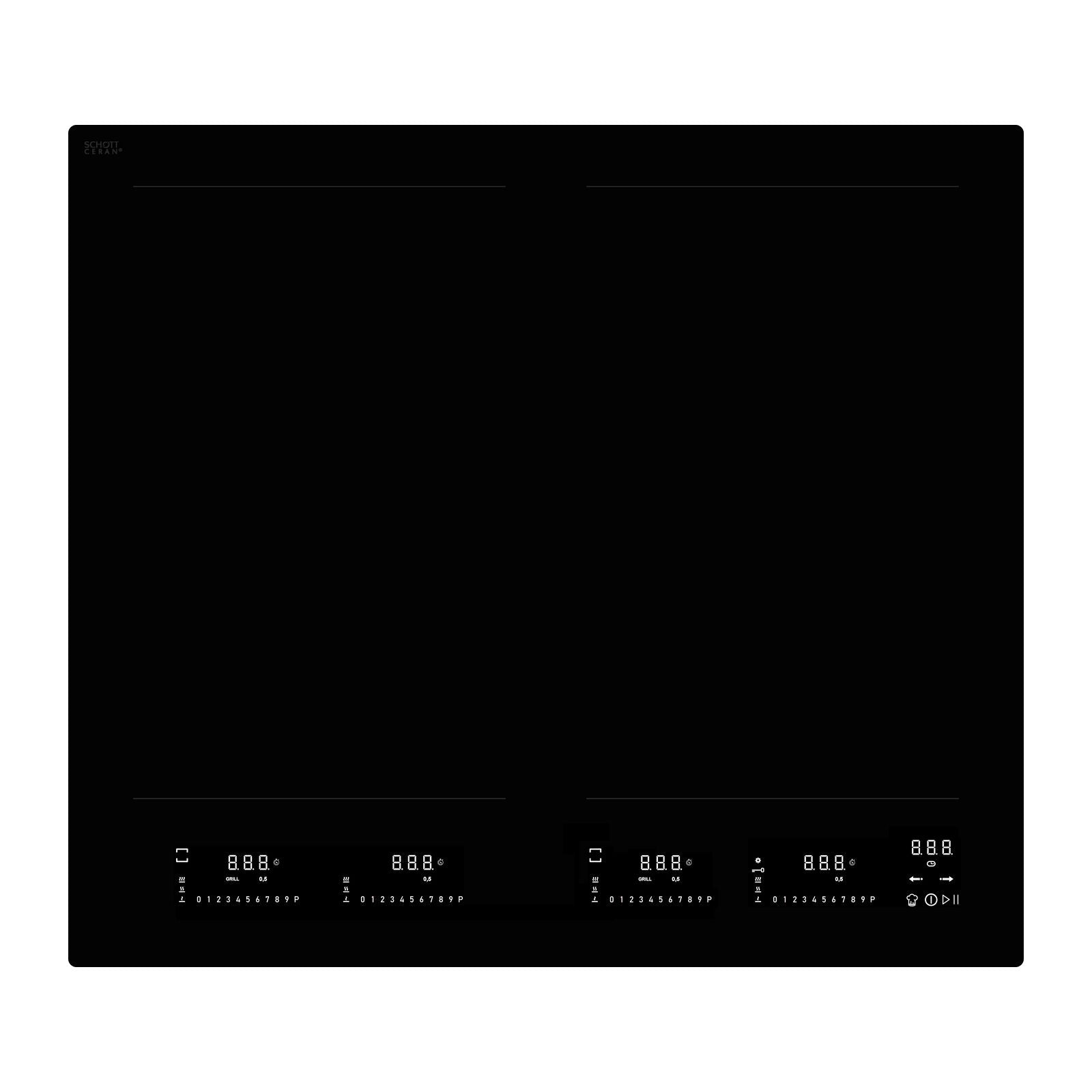 Witt WIP 60 EVW Induction hob Black