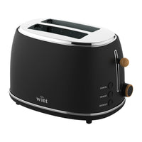 Witt Premium 2-slice Wood Toaster Black
