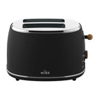 Witt Premium 2-slice Wood Toaster Black