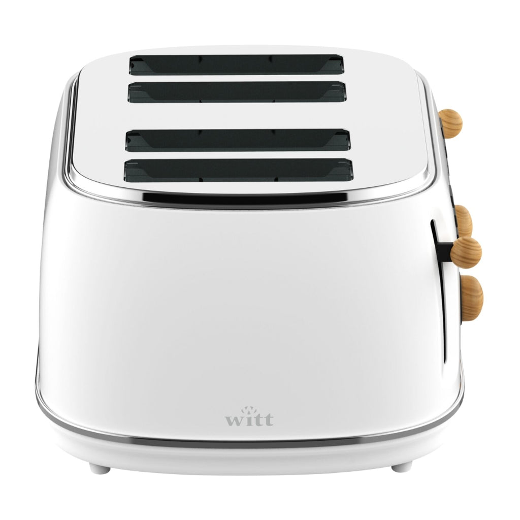 Witt Premium 4-skivers Brødrister Tre Hvit